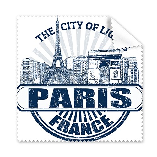 Nettoyant téléphone écran et tissu lunettes Paris France en microfibre motif paysage national 5x