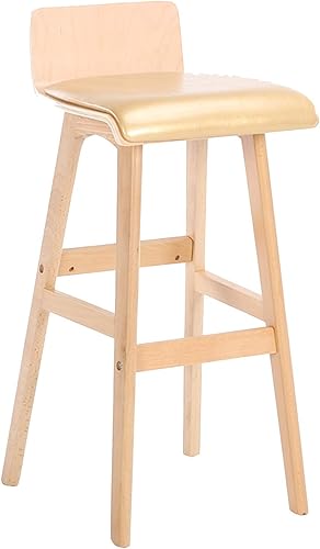 Bar Stool Bar Stool Swivel Stools Stools Wooden Counter, Chair with Backrest PU 