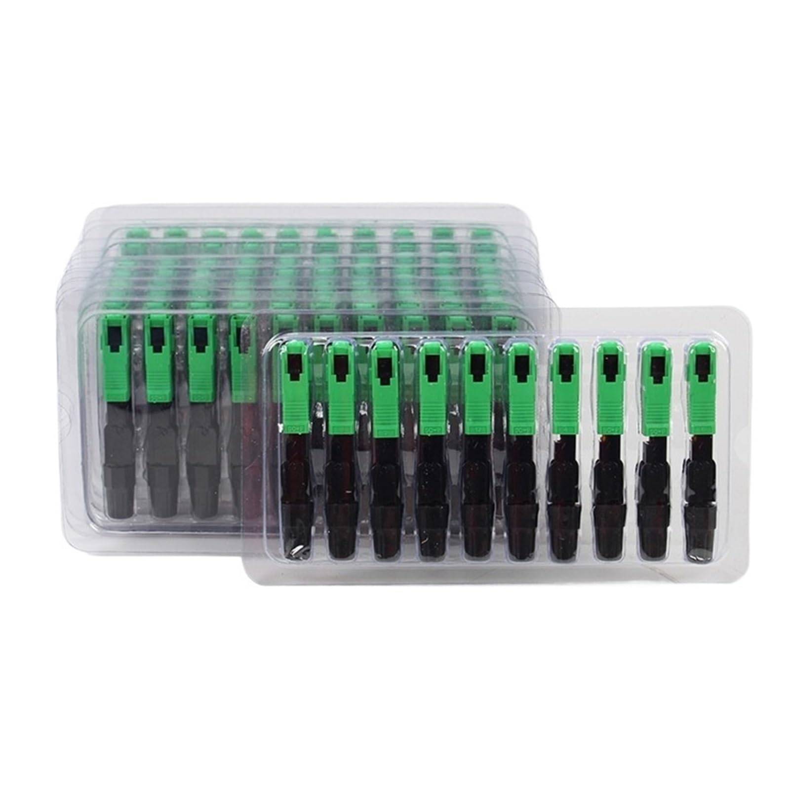 Épisseur de Fibre Optique Adaptateur de Fibre Optique Rapide à Froid SC/APC, Assemblage sur site, 55 mm/60 mm, Perte d'insertion ≤ 0,3 DB, 100 pièces