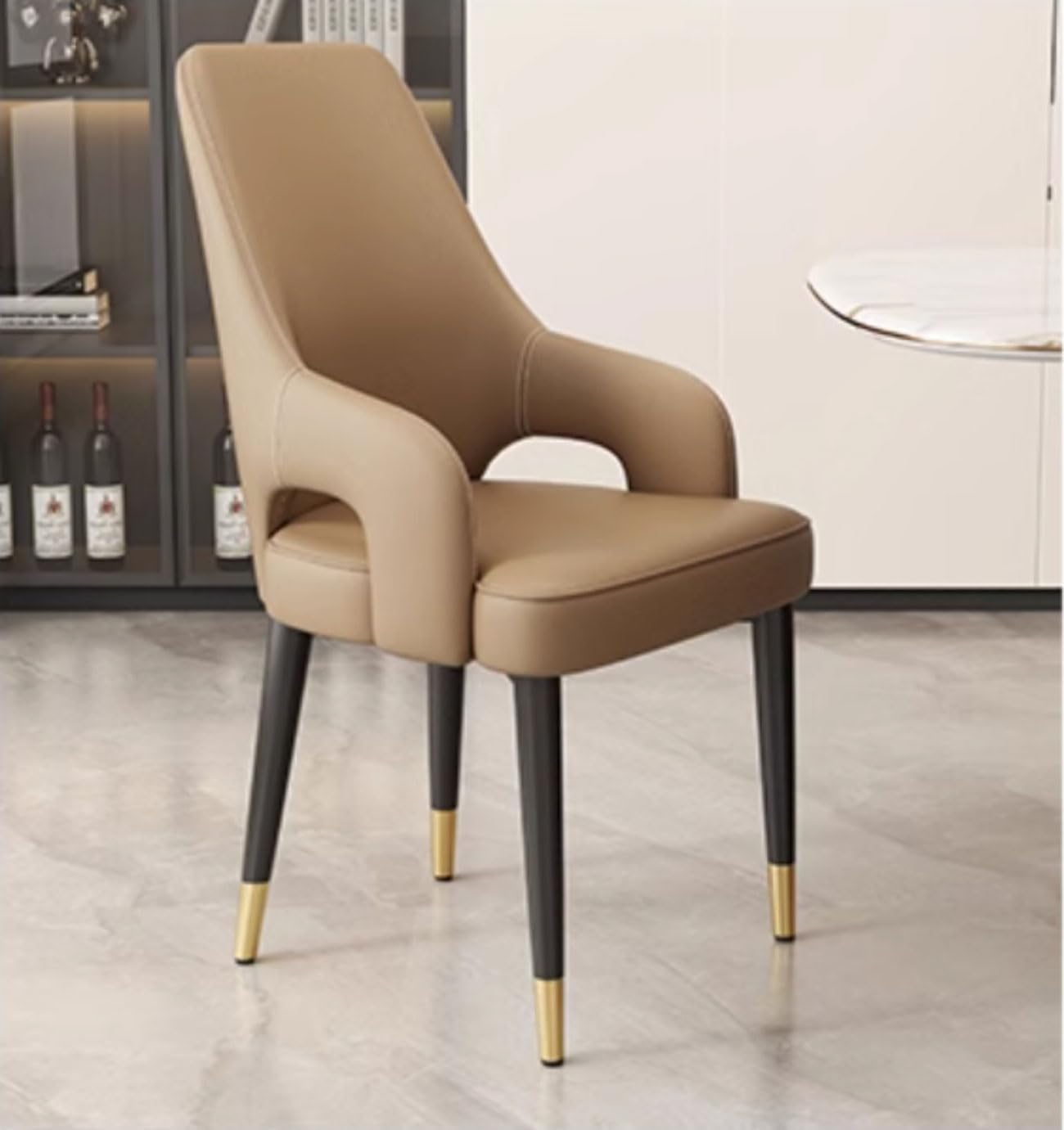 Chaises de salle à manger rembourrées en cuir pour en finir avec le mal de dos