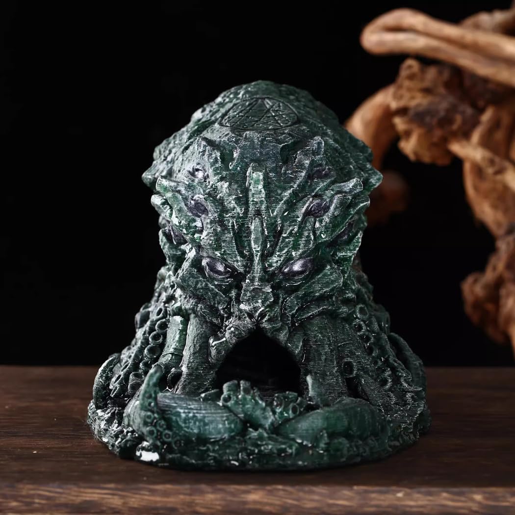 Wieża do kości z tacą, statua Cthulhu wieża do rzucania kostkami do gier stołowych, TRPG, gier Dungeons and Dragons, kreatywny prezent