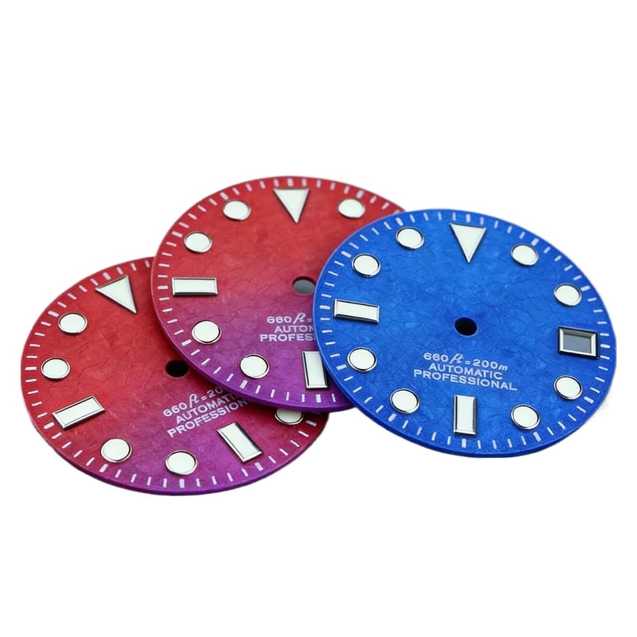 Cadran NH35 bleu et or 28.5mm, l'expression d'un savoir-faire horloger unique fait main