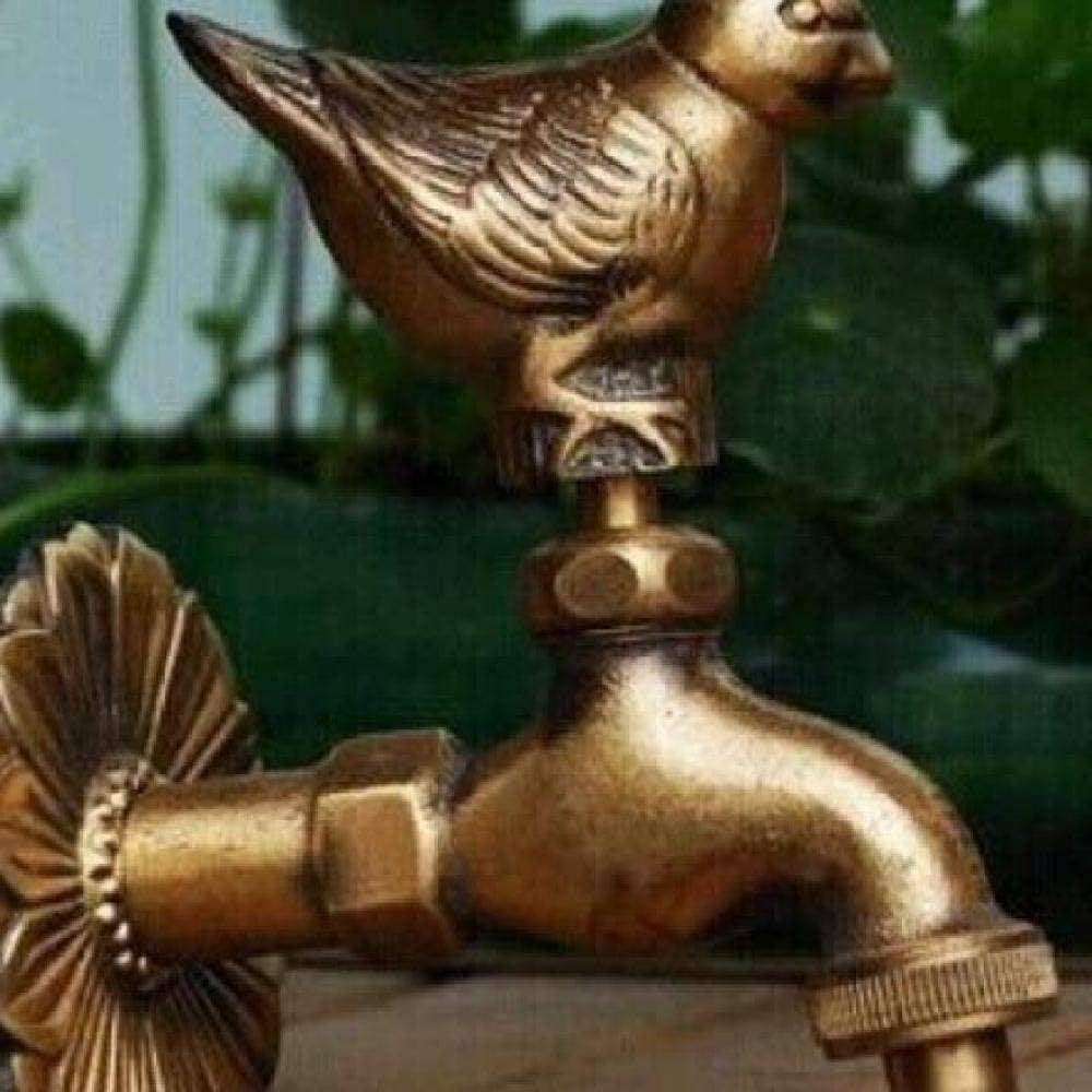 貴重 蛇口 セラミック コマドリ 小鳥 野鳥 ガーデニング 水栓 アンティーク 楽天市場】蛇口 立水栓 水栓柱に取付けガーデニング蛇口