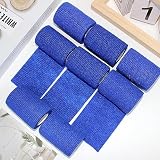 aurorayer 8 Rollen Selbstklebender Verband 7,5cm x4,5m Sport Elastische Fixierbinde,Selbsthaftende Bandage, Vet Wrap Pet Fixierbinde für Finger Pferd Katze Hund (Blau)