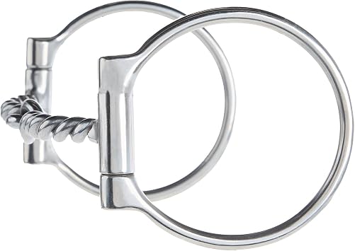 Offset Twisted Wire D-Ring Snaffle Bit