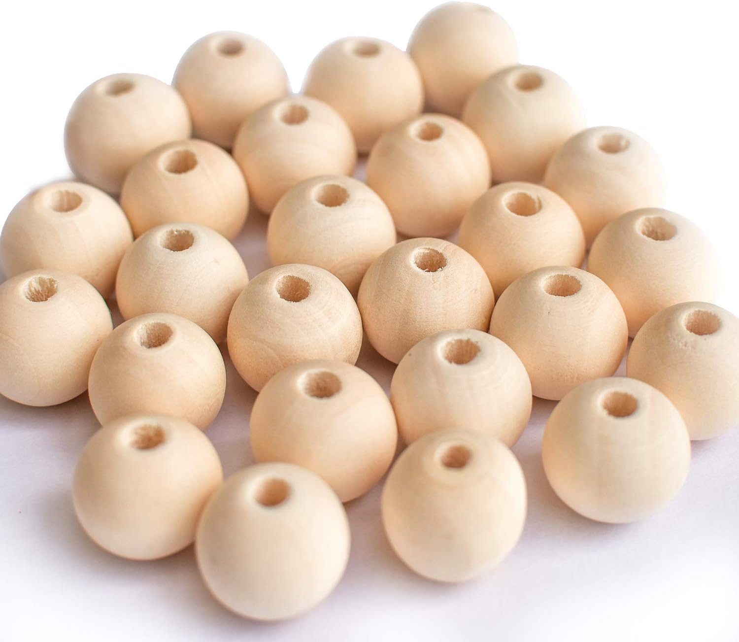 260 Pcs 16mm Wood Beads Natural Unfinished Round Wooden Loose Beads Wood Spacer Beads for DIY Craft Making - Image 7
