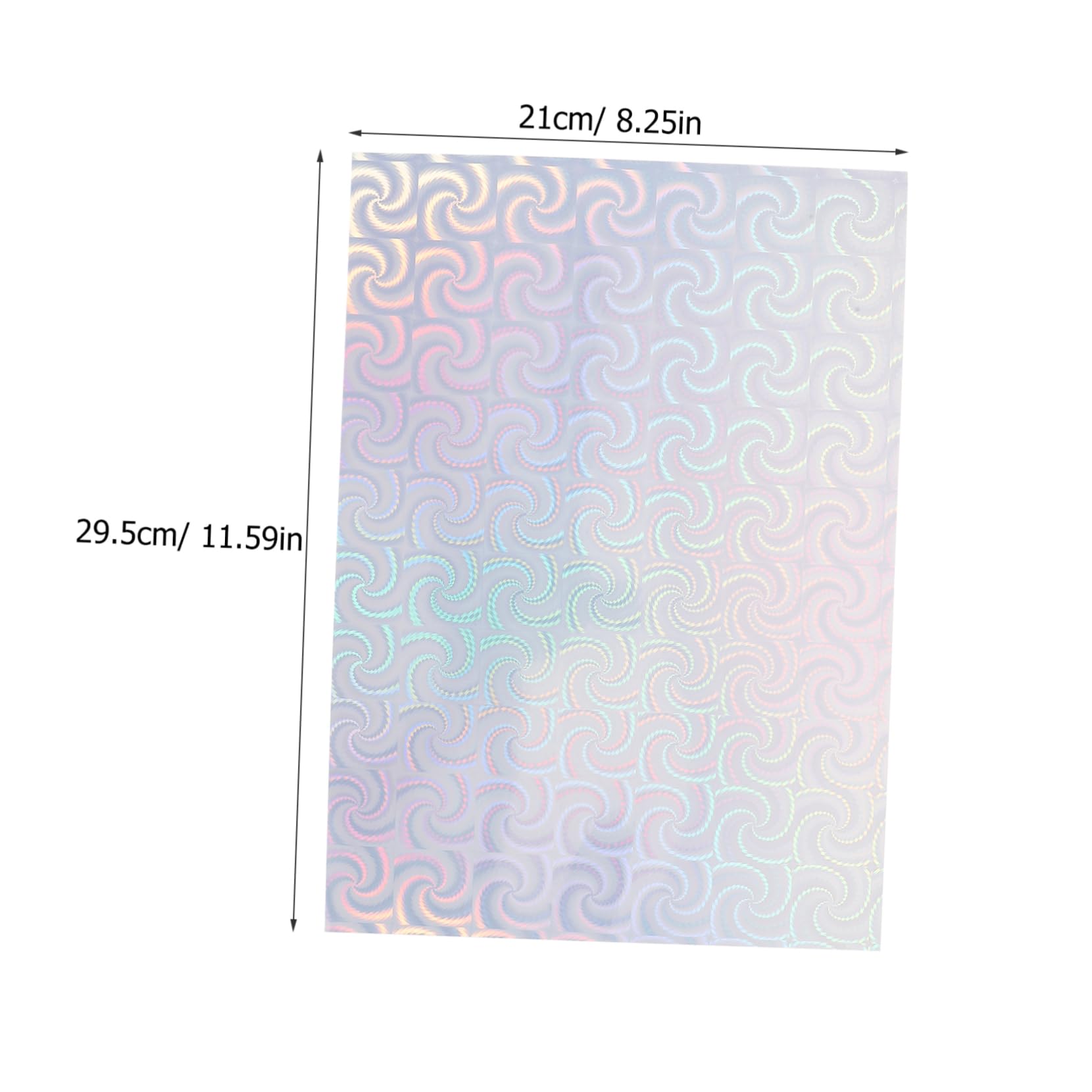 Uonlytech 30 Stück Teiliges Holografisches Selbstklebendes Stickerpapier Glänzend Bedruckbar für Tintenstrahldrucker Vielseitig für Basteln Etiketten Scrapbooking und Kommerzielle
