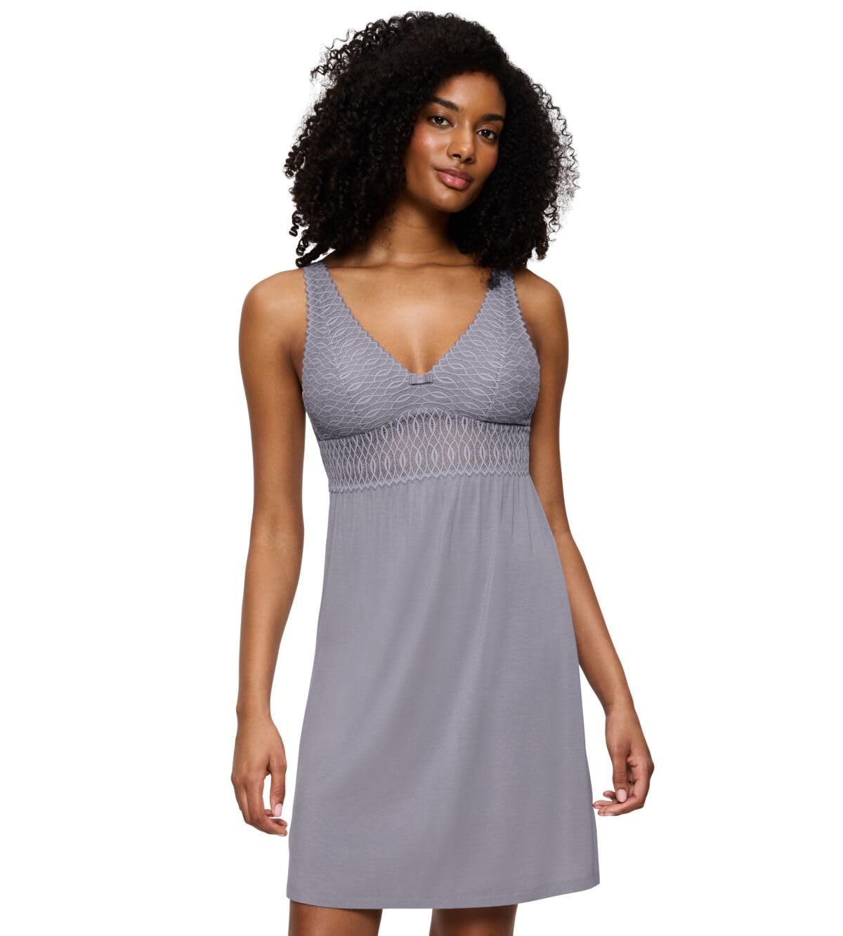 Triumph Women's Aura Spotlight NDK 03 X Nightgown, Grey Shadow, 22