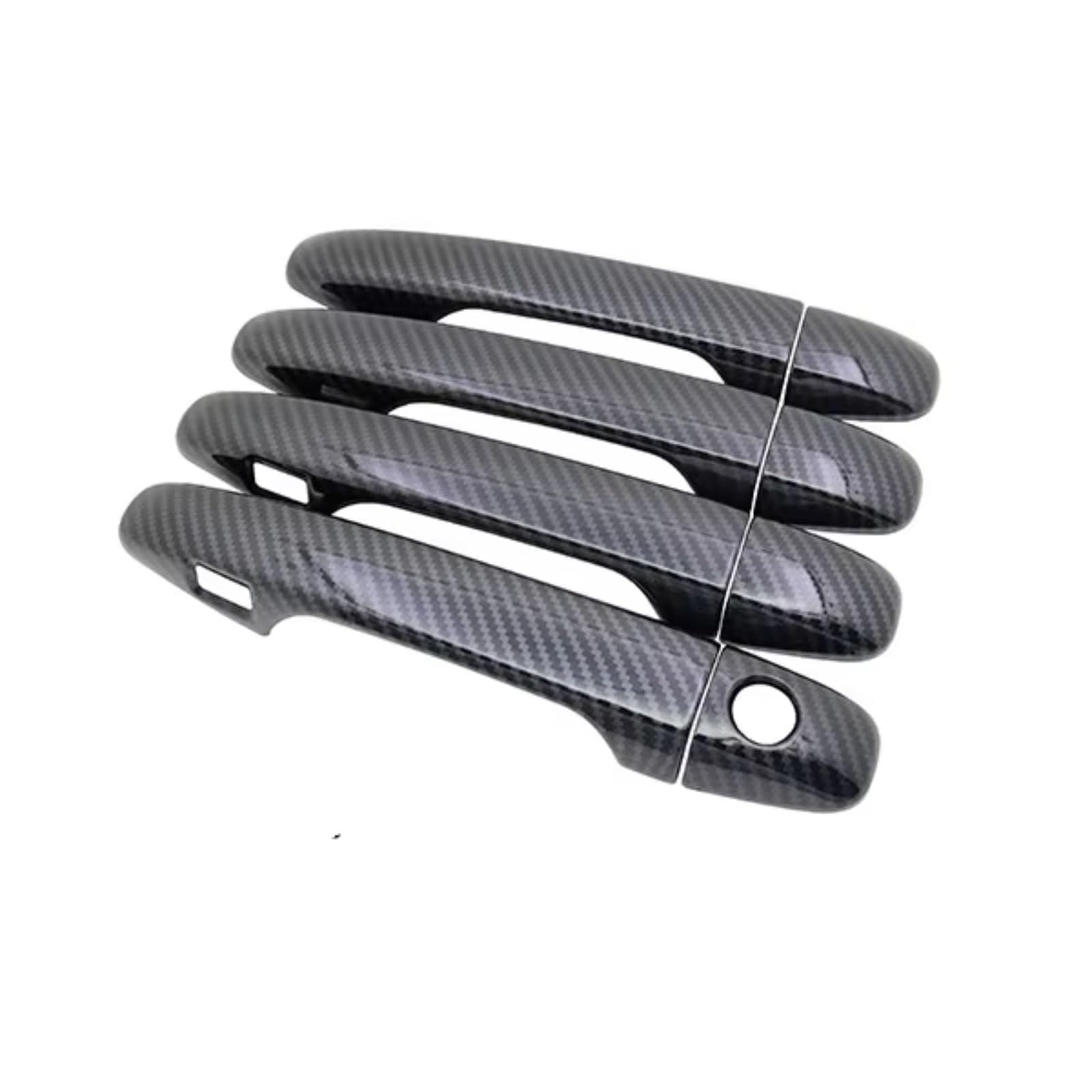 Xiaoyans Keyless Entry Car Exterior Door Handles For Subaru For Wrx For Wrxsti 2015-2020 Carbon Fiber Car Door Handle Cover Pad Sticker Overlay Styling(Keyless Entry)