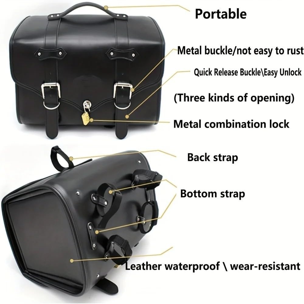Borsa Bagagli Impermeabile Laterale Sedile Posteriore Universale Moto