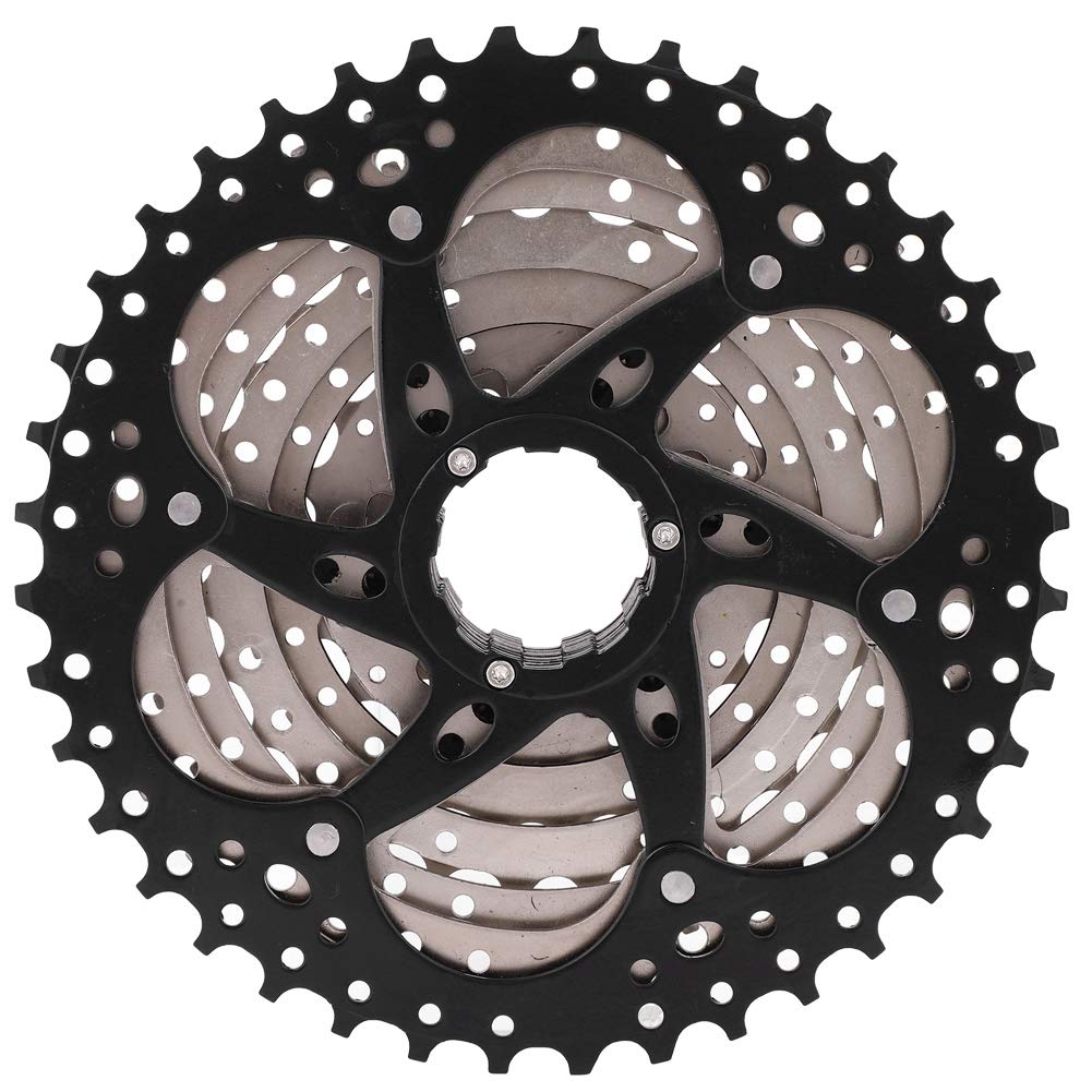 Przerzutka rowerowa SYUULCOI do rowerów 9-biegowych, pusta konstrukcja, stal niklowo-chromowana, wysokie napięcie, precyzyjna zmiana biegów, lekka, trwała, łatwa instalacja