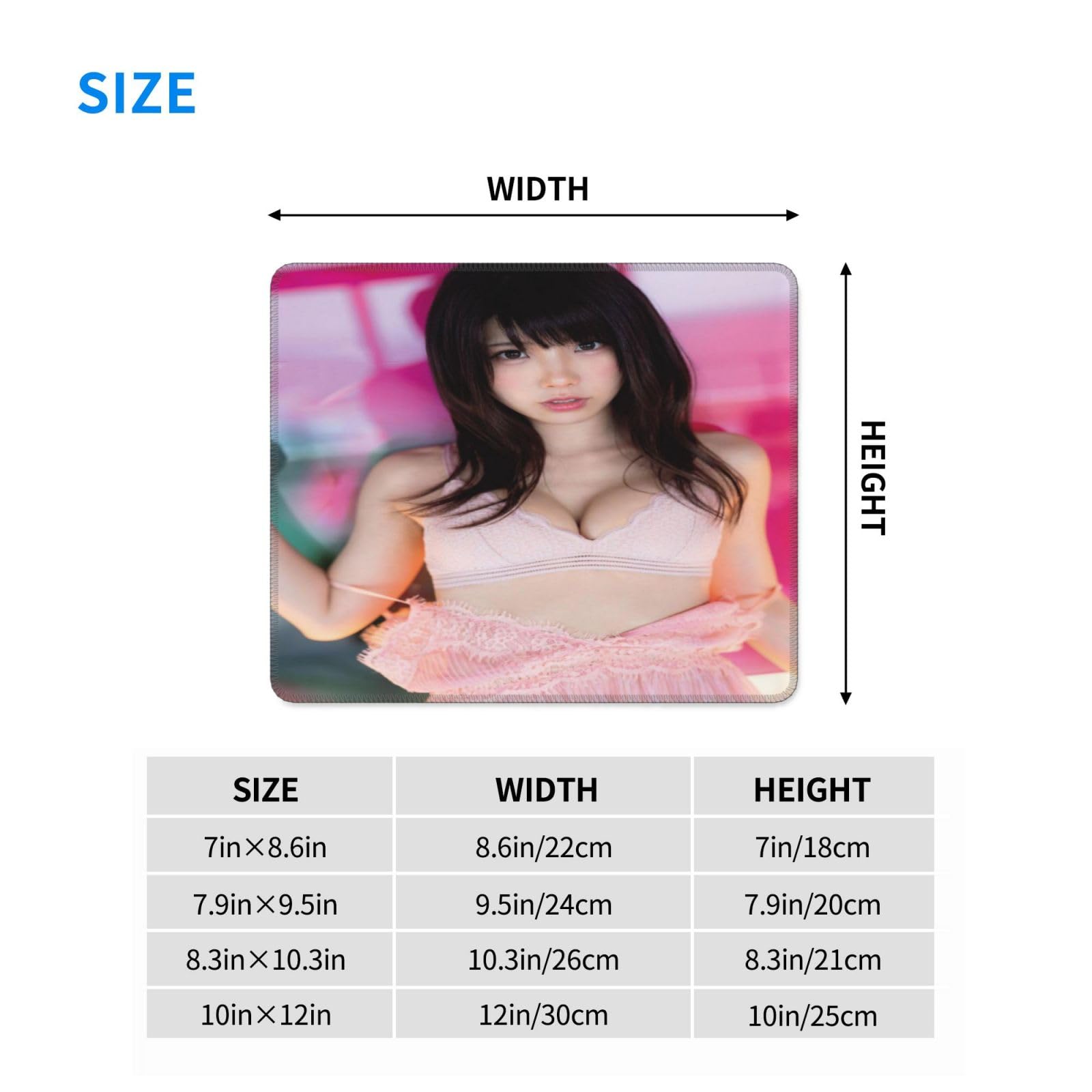 Amazon.co.jp: えなこ マウスパッド ゲーミング デスクマット