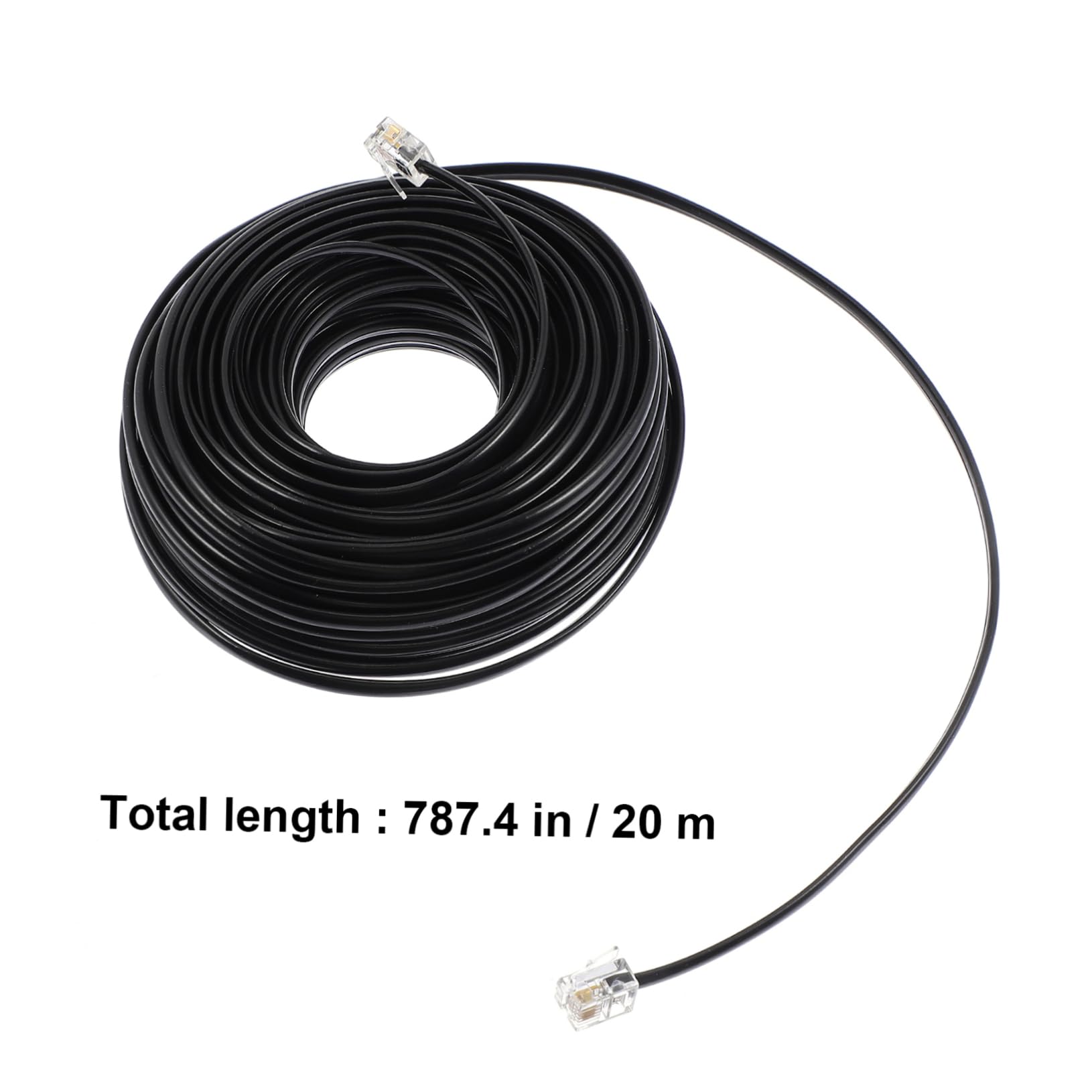 MOLUCKFU Telephone Extension Cable Cord for Use Audio Transmission Standard Telephone Accessories for Landline Systems