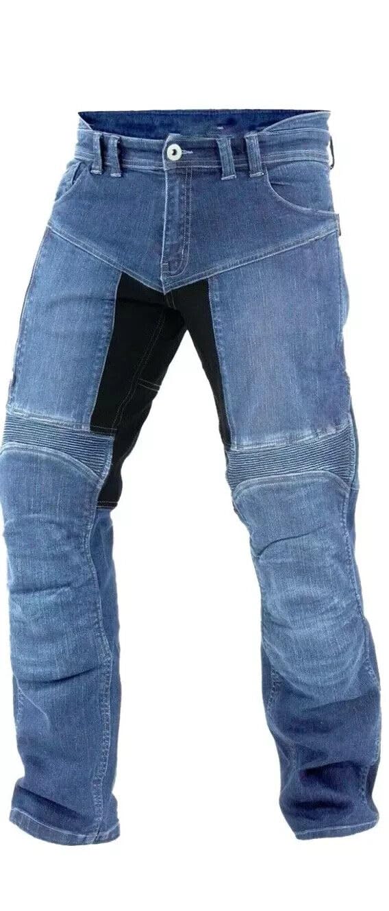 Herren Motorradhose mit CE-Zertifikat – Aramidfaser Jeans mit Protektoren,Motorrad Aramid Hose,Motorrad Sommer Hose,Motorrad Jeans Hose