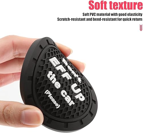 Miniatura 3 de cueclue Paquete de 2 posavasos para automóvil, portavasos de silicona de 2.75 pulgadas, portavasos extraíbles para tu automóvil, tapetes