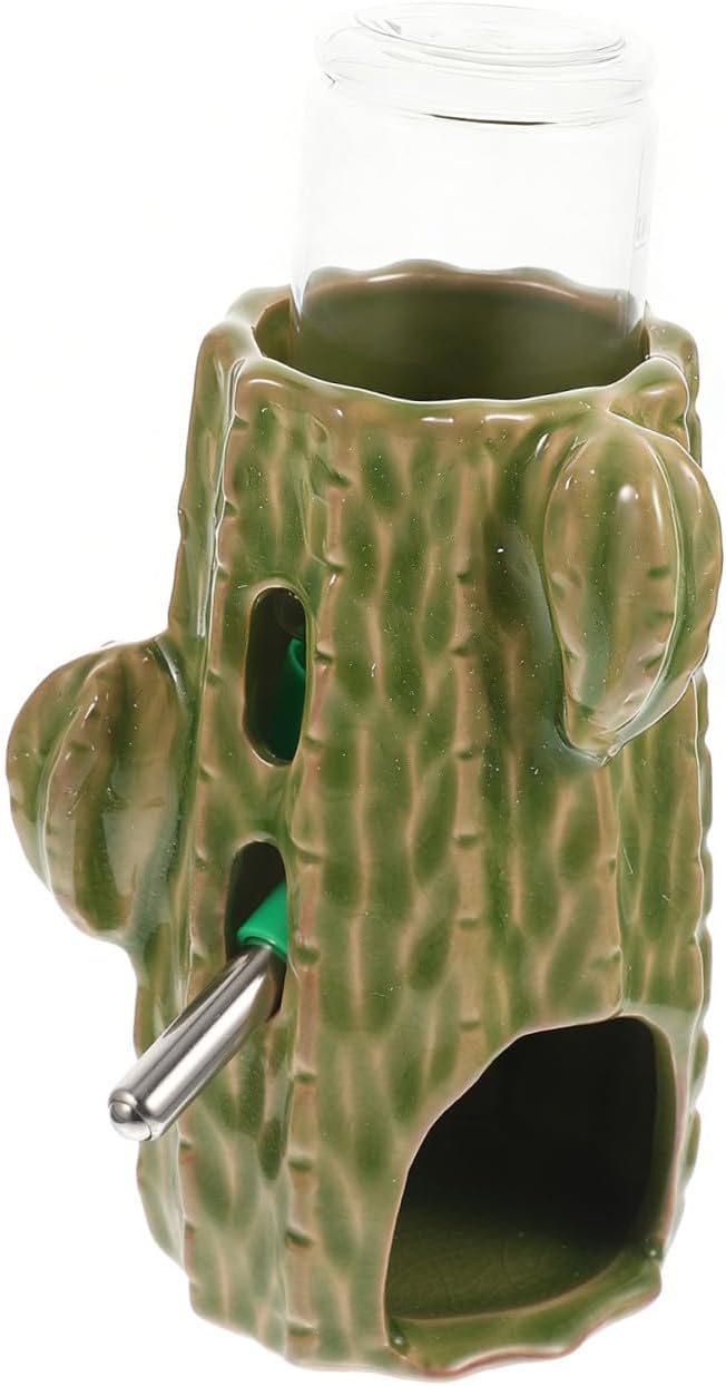 Toddmomy Hamster Water Bottle for Daily Use Chinchilla Ceramic Bottle Household Water Feeder Accessory