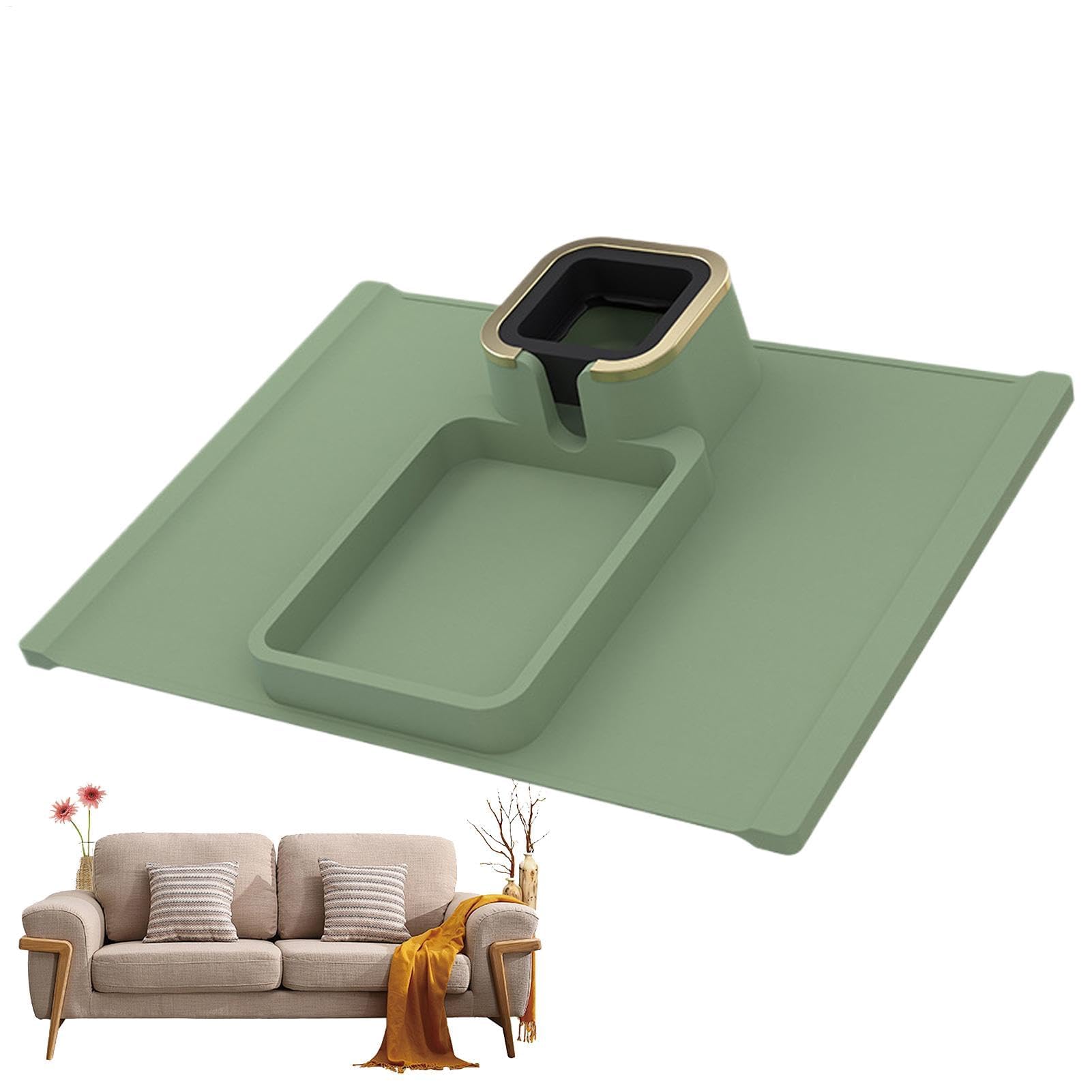 Bandeja antideslizante para brazo de sofá, soporte para mando a distancia, para reclinables, versátil, accesorio de sofá para teléfono y solución de almacenamiento de aperitivos