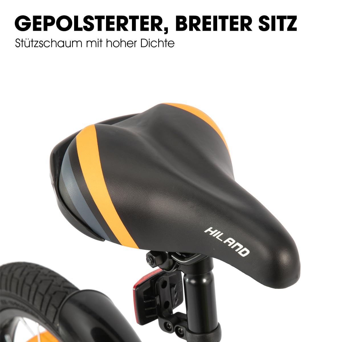 Hiland 12/14/16/20 Zoll Kinderfahrrad für Jungen 3-10 Jahre, mit Stützrädern, Jungen Fahrrad mit Handbremse und Rücktrittbremse, Schwarz/Grün/Blau