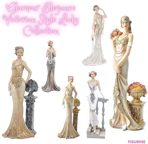 Miniatura 5 de Comfy Hour Glamour Elegance - Figura coleccionable de estilo victoriano de la colección Lady Standing Lady Leaning Against Stair Handrail