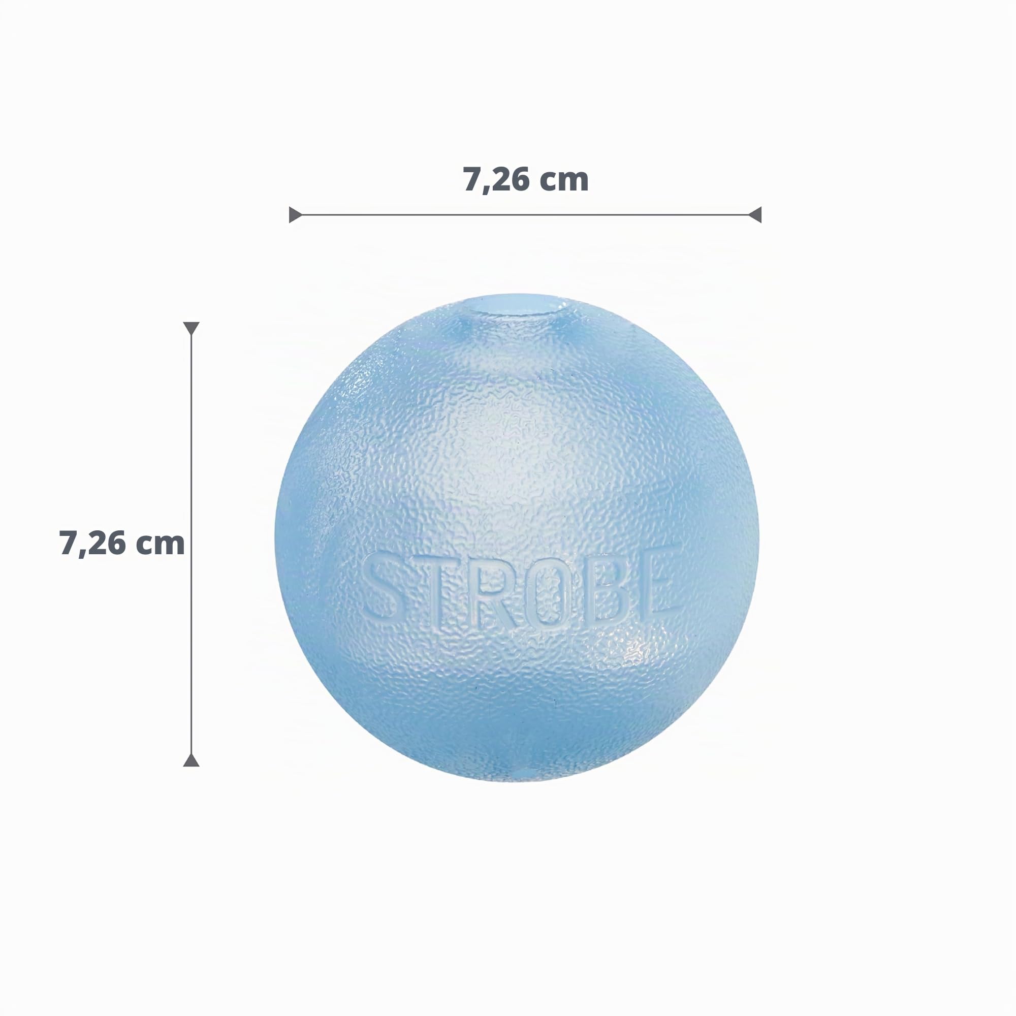 Planet Dog Balle pour chien Strobe - en Orbee-Tuff - éclairage LED - bleu