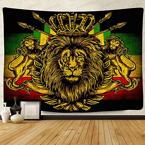 Tenture Rastafari 254x228,6 cm grand format isolante en flanelle douce
