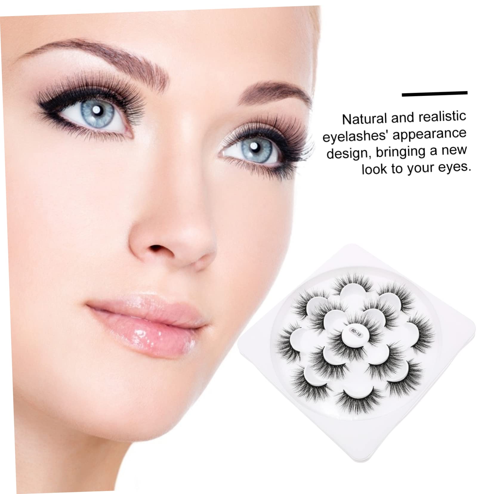 WOONEKY 5 Scatole Di Ciglia Finte Dallaspetto Naturale Ciglia Dense Per Trucco Da Donna E Ragazza Ciglia Finte Naturali Ciglia Di Bellezza Per La Vita Quotidiana E Le Feste
