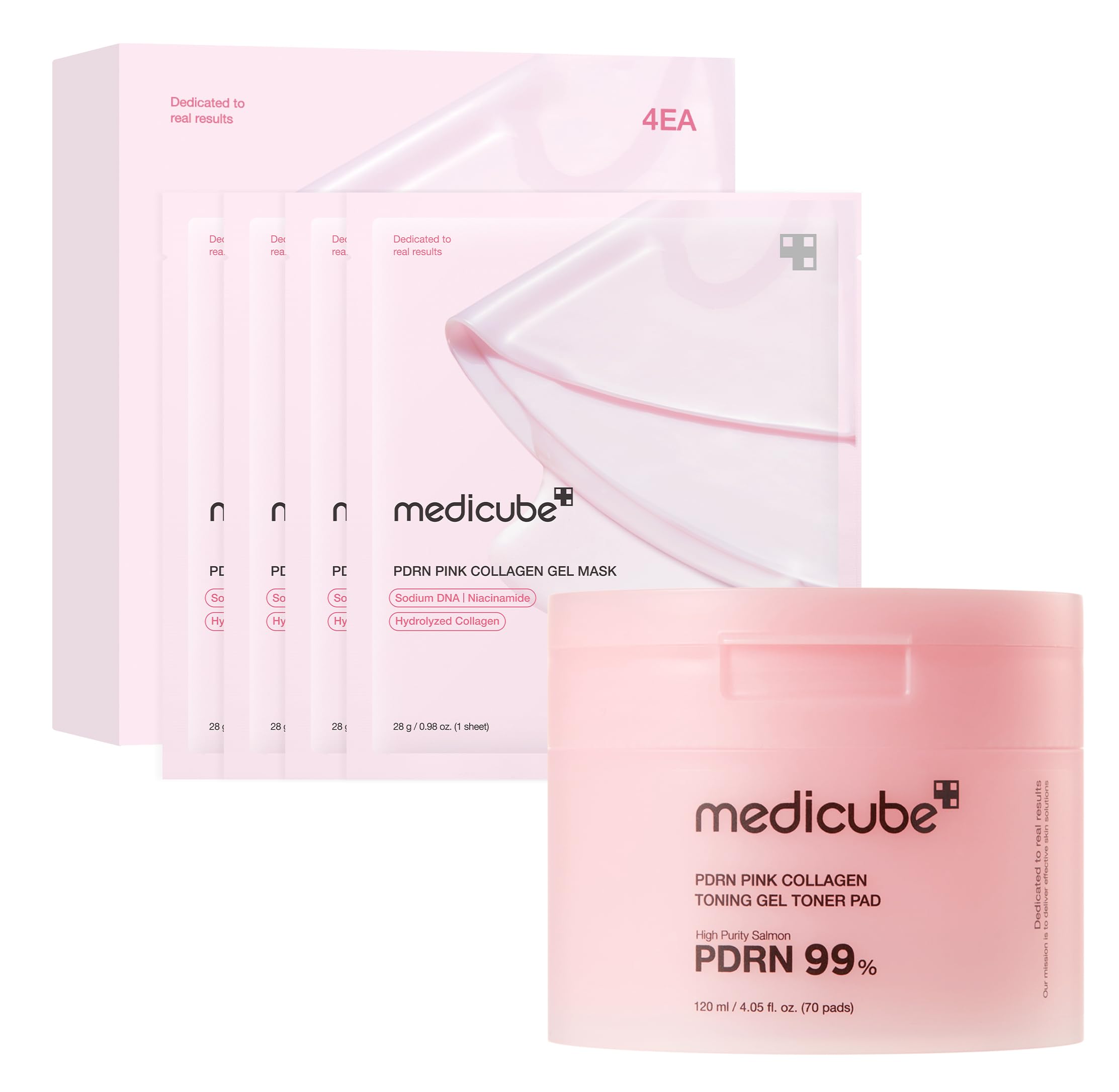 Amazon.com : medicube Pink PDRN Day & Night Gel Duo: Salmon DNA