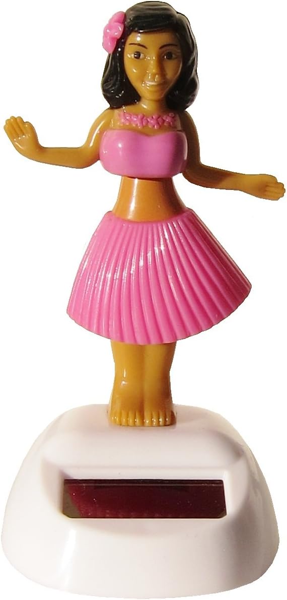 greenbrier internacional Plastic Solar-Powered Dancing Hula Girls (Assorted Colors)