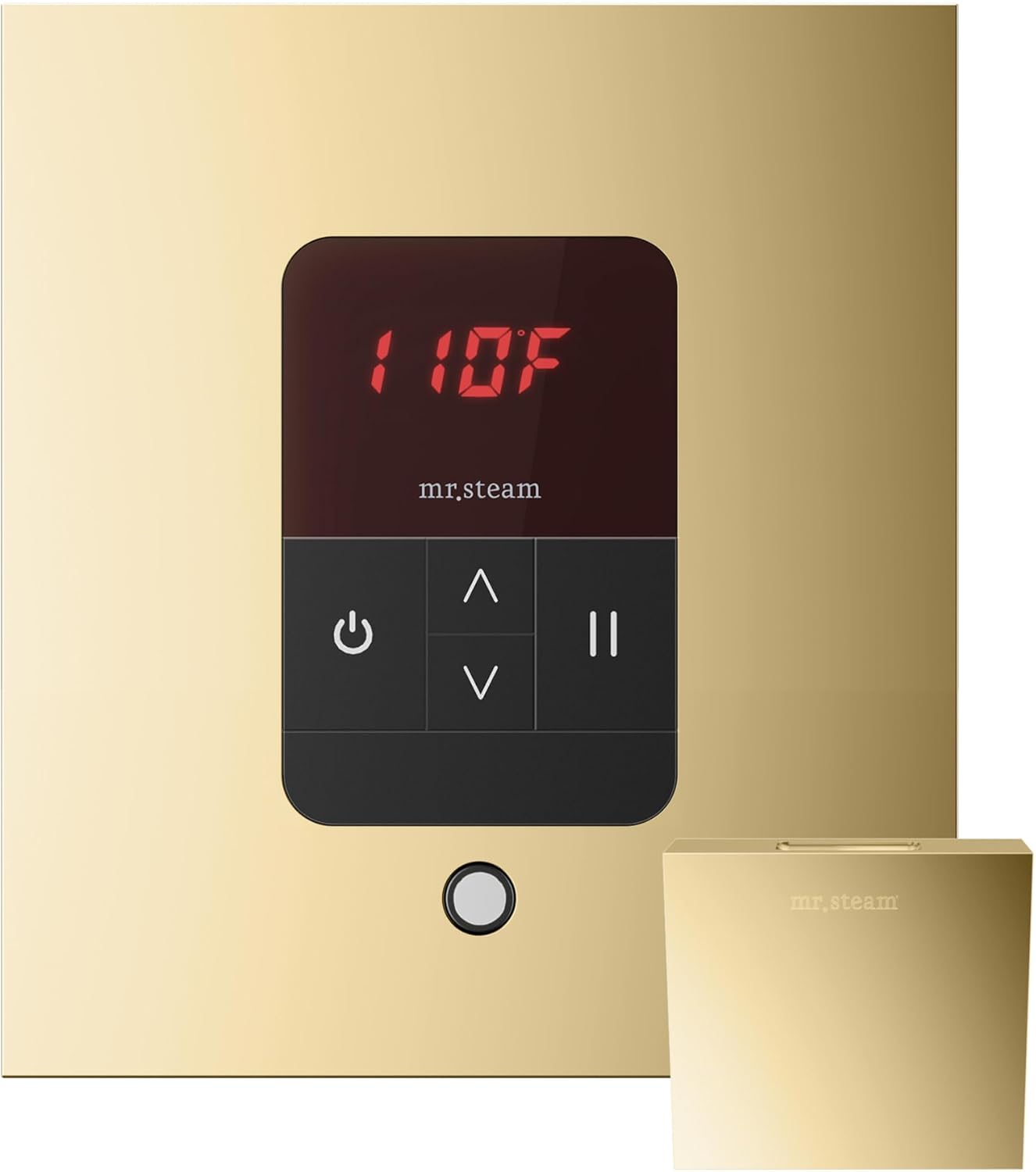 Mr Steam Basic Butler Steam Shower Pkg w/Square iTempo Control and Linear Steamhead in OilRubBronze