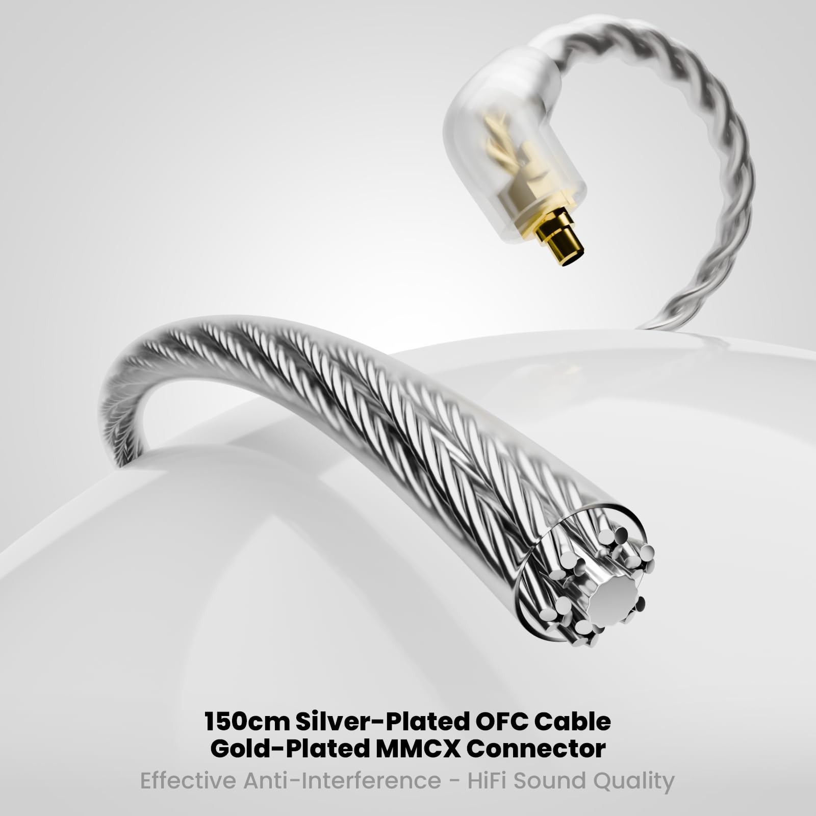 BASN Bmaster - Cuffie intrauricolari con monitor IEM a triplo driver, con bassi potenti, isolamento acustico, Hi-Fi, stereo, con cavo, per musicisti, cantanti, batteristi (verde acqua)