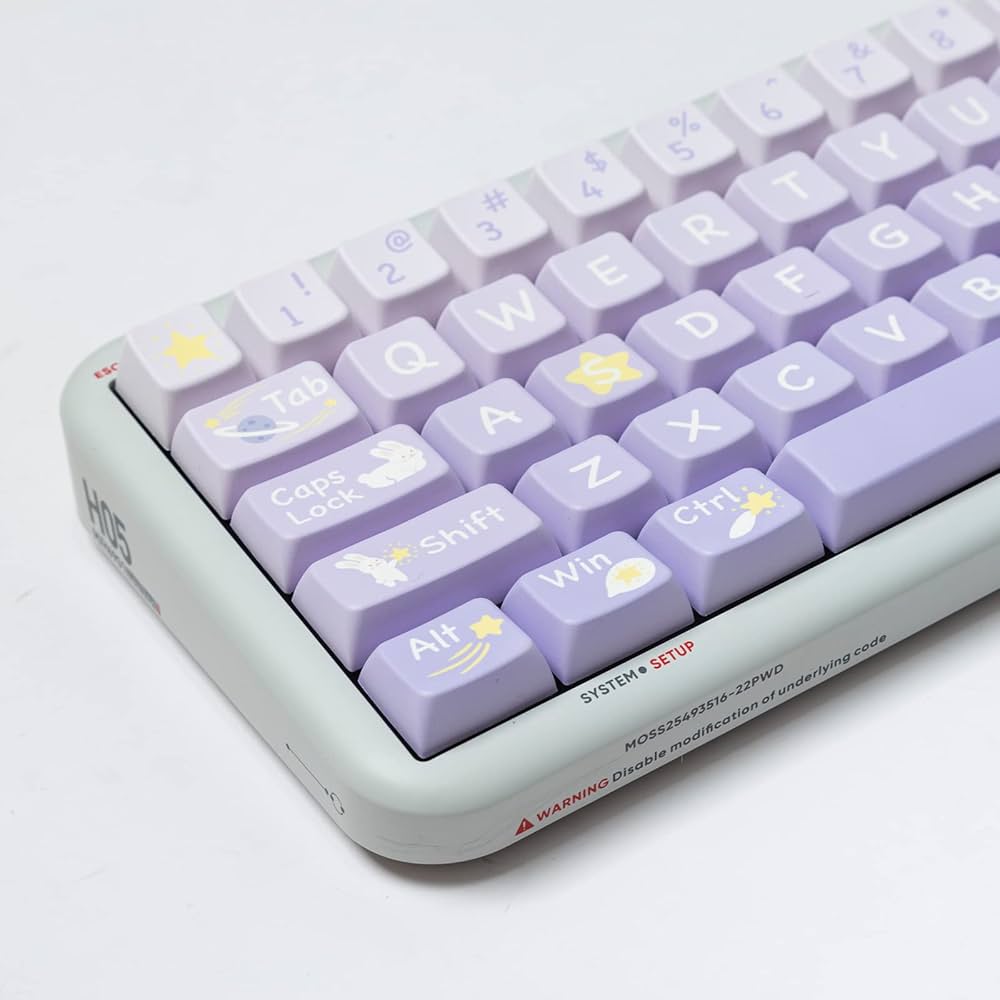 Amazon | 星を取るウサギですテーマ昇華キーキャップ、MDAプロファイル