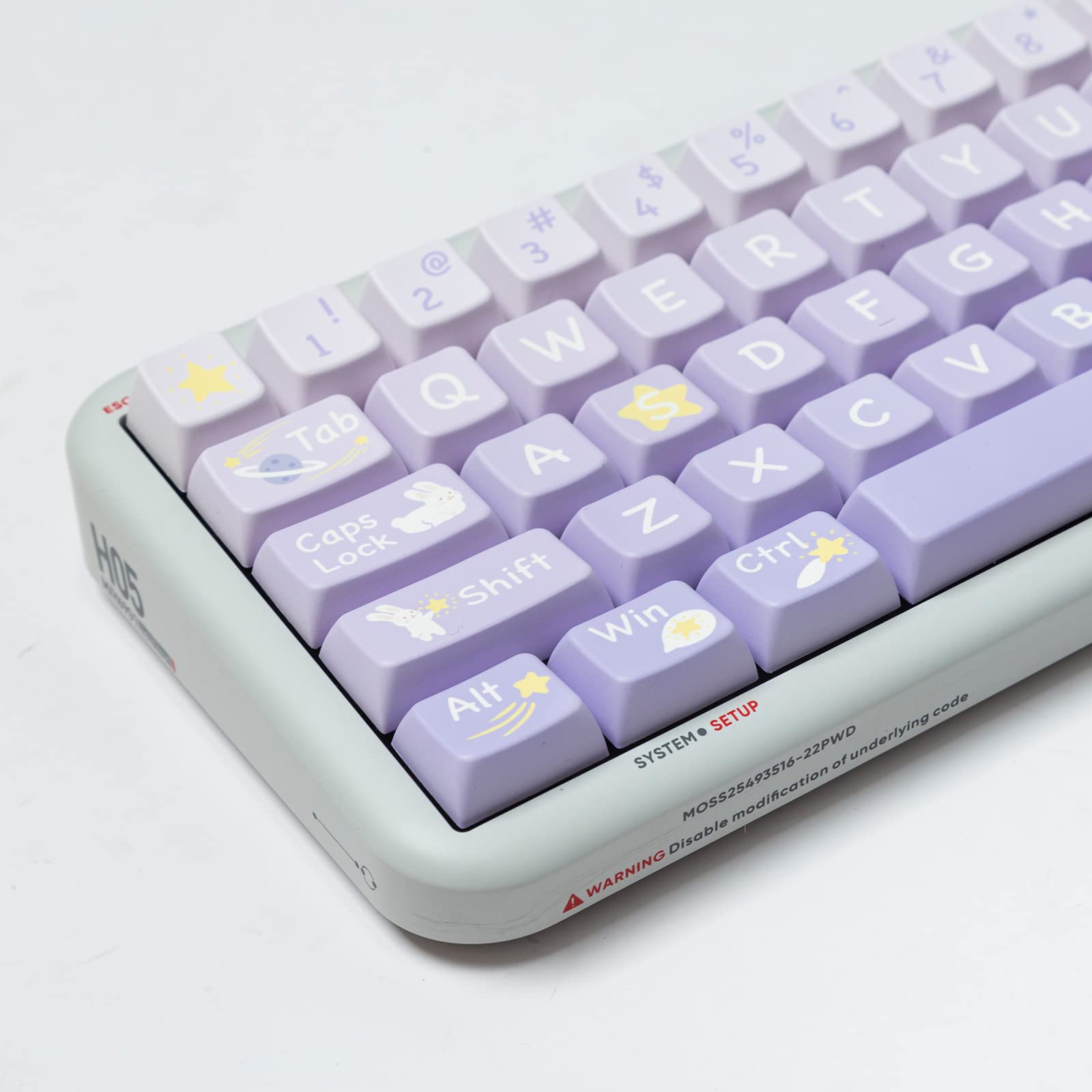 ★新作10点★ウサギページ★ Amazon | 星を取るウサギですテーマ昇華キーキャップ、MDA