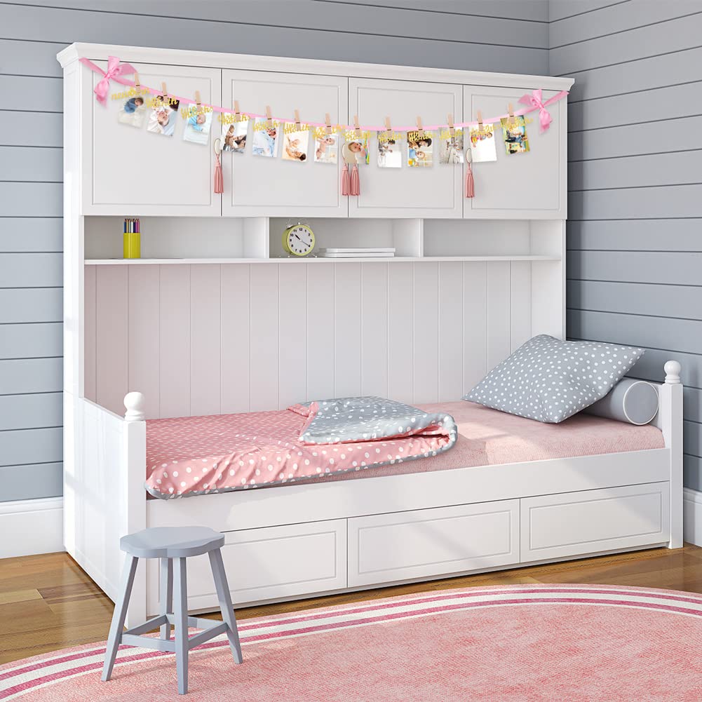 Amazon Co Jp Vgoodall 1歳の誕生日 ベビーフォトバナー 女の子向け ピンク 最初の誕生日 写真バナー 新生児から12か月 赤ちゃん 月間マイルストーン バンティングガーランド ベビーシャワーのお祝い用のかわいいデコレーション おもちゃ