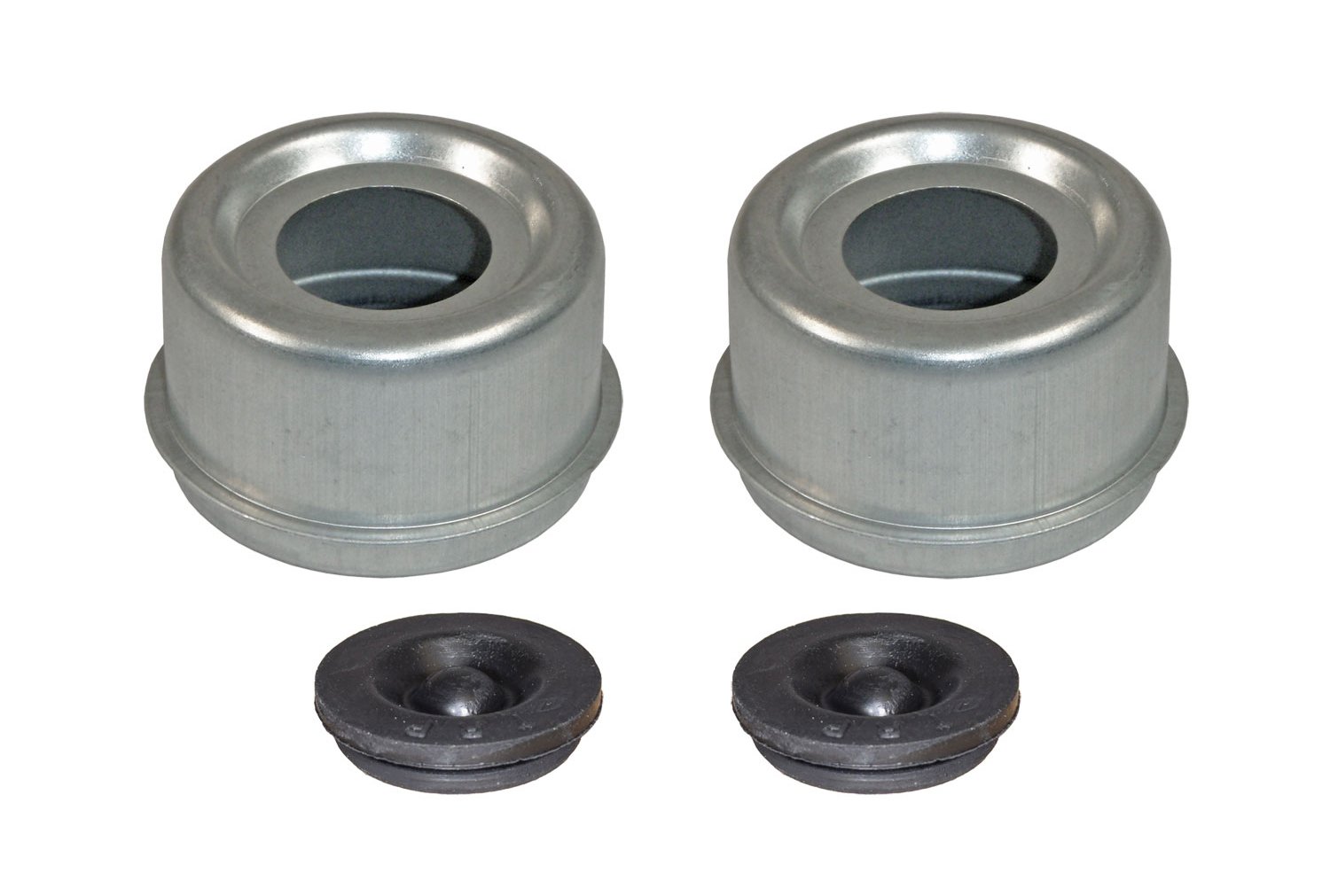 RIGID HITCH INCORPORATED E-Z Lube Grease Caps with Rubber Plugs - Pair (EZ2-PR)