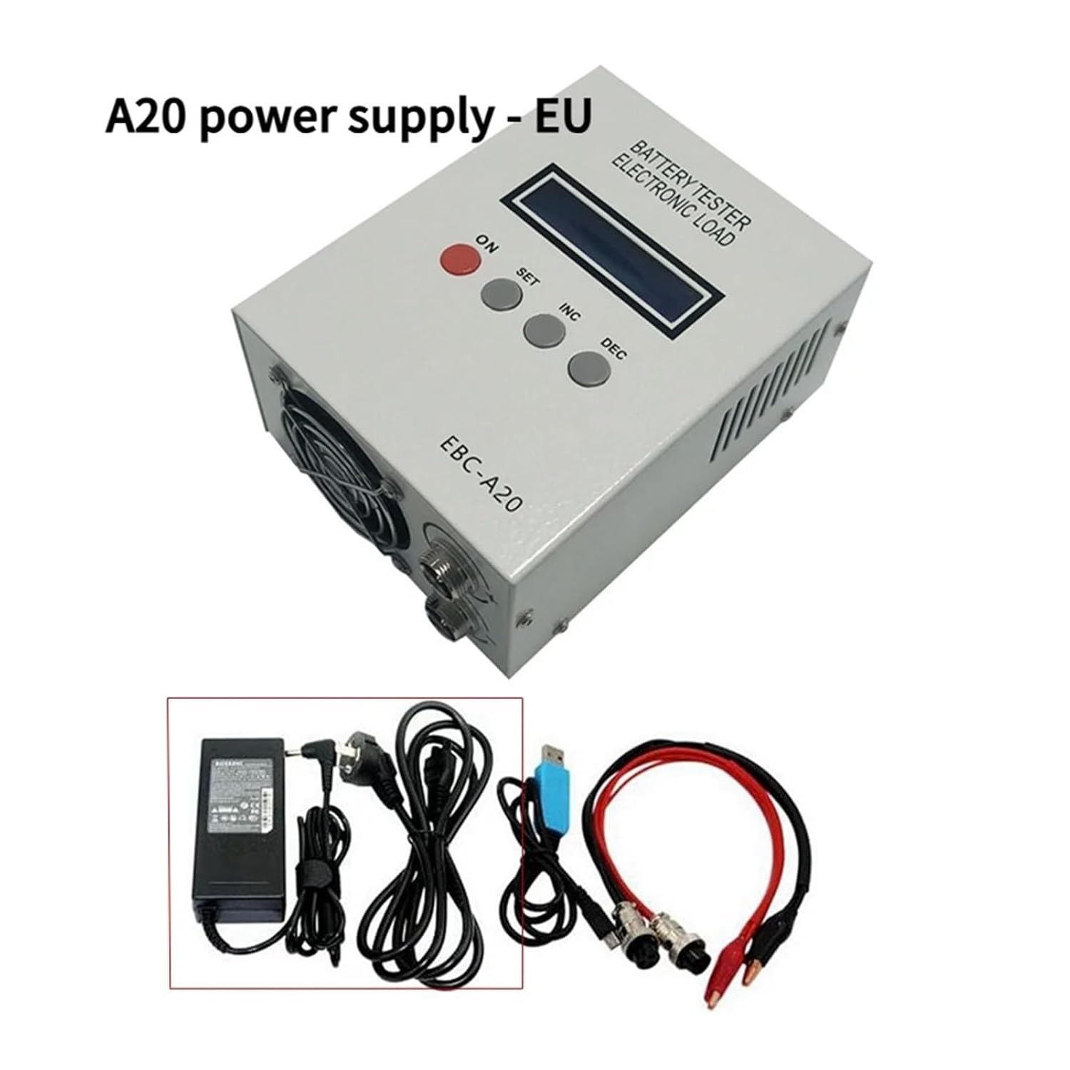 A20 バッテリーテスター電源、30V、20A、85W リチウムおよび鉛蓄電池に最適、A20 電源