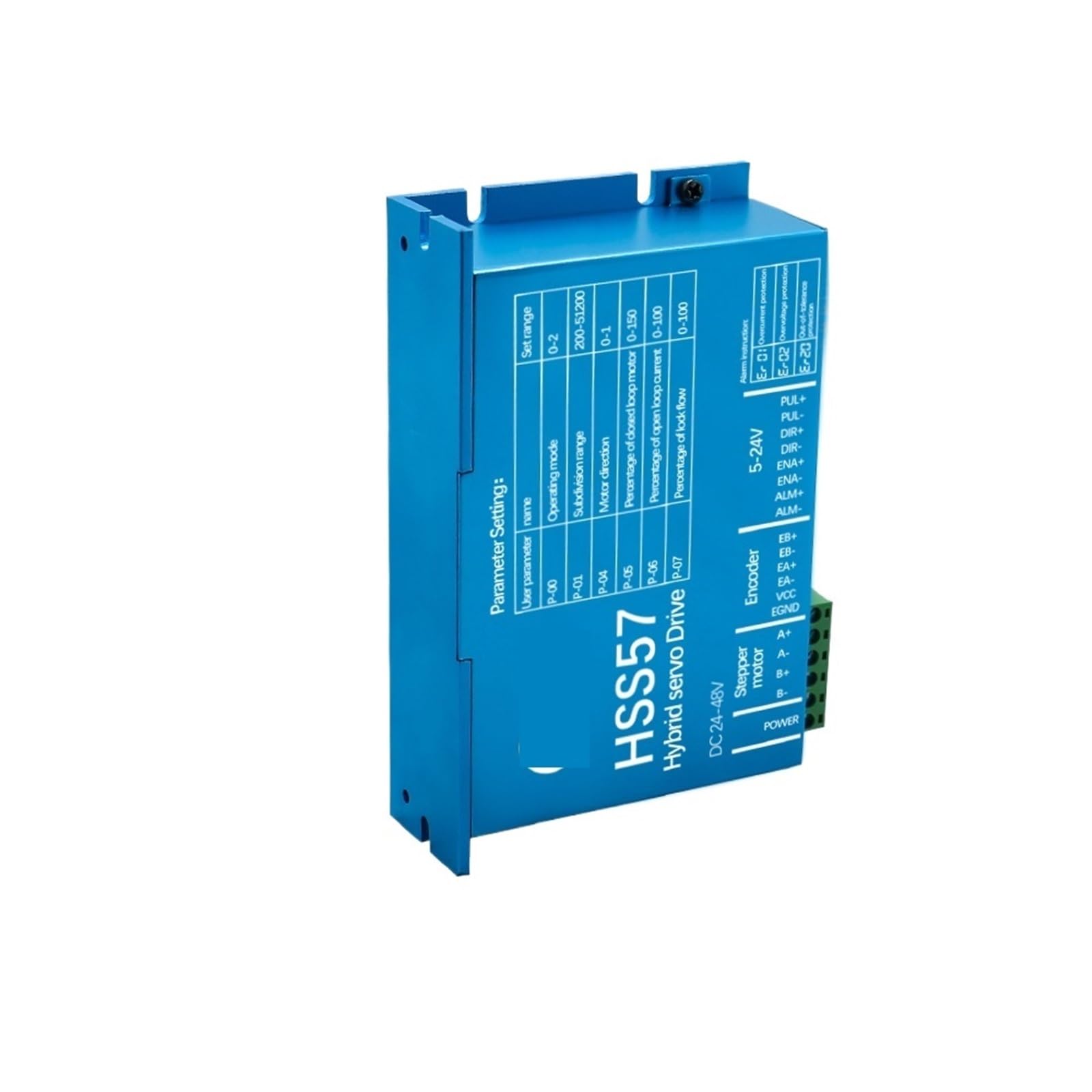 Sterownik serwomechanizmu Cyfrowy wyświetlacz AC20-80V lub DC 24-50V 0-200 kHz 6,0 A dla kontrolera silnika Nema23 Nema24 z zamkniętą pętlą