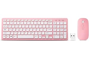 Pink Wireless Keyboard and Mouse Combo: A Symphony of Style and Functionality