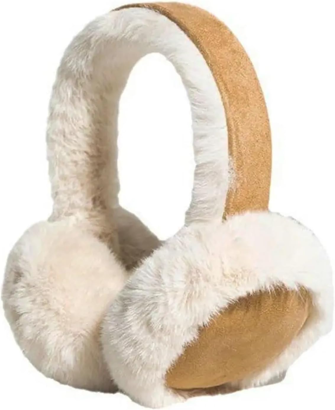 Earmuffs For Women 4 Pcs Soft Suede Plush Earmuffs Folding Ear Cap Winter Windproof Warmers Foldable Cover Outdoor