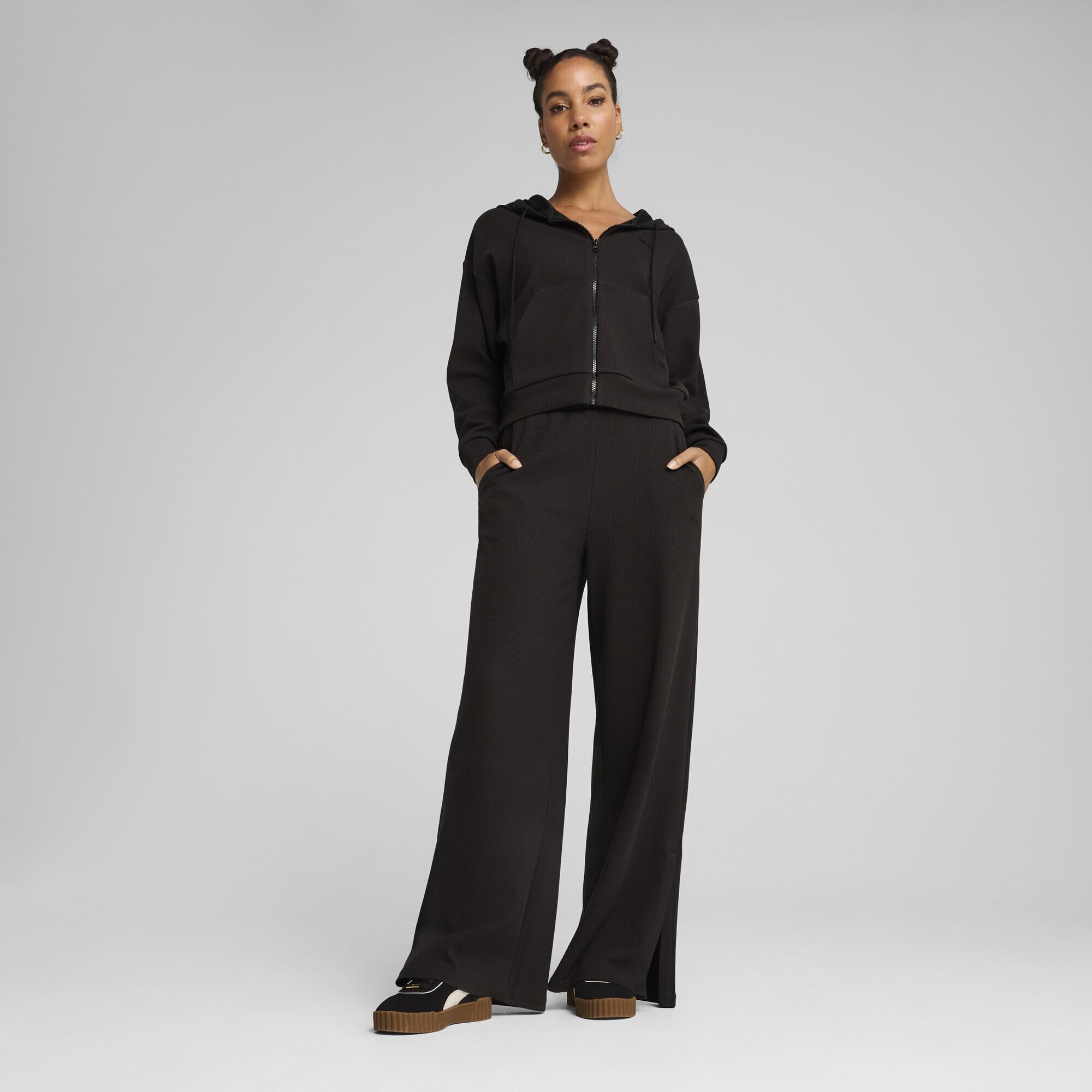 Puma Her Comfort Crop Full-Zip Hoodie Felpa con Cappuccio Bambine e Ragazze (Pacco da 1)
