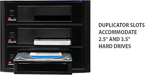 Miniatura 3 de Systor Duplicadora de discos duros HDDSSD 15 - 5.4 GBminuto - Copiadora y borradordesinfectante independiente para múltiples discos SATA 3.5 y 2.5