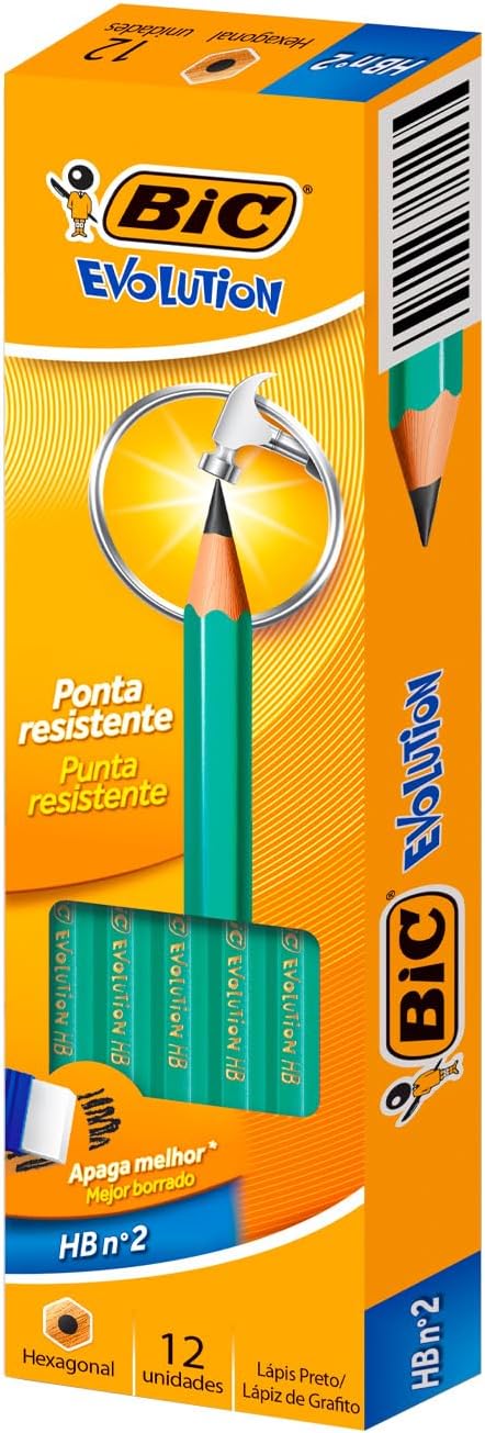 BiC® Bleistift ECOlutions EVOLUTION 655, HB, mit Radierer, grün BiC® Bleistift ECOlutions EVOLUTION 655, HB, mit Radierer, grün