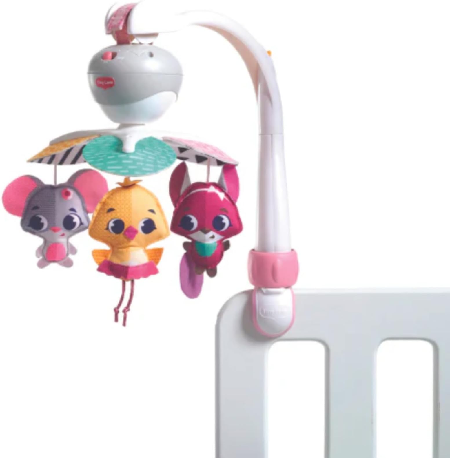 Tiny Love 3-in-1 Take Along Baby Mobile for Cot, 0+ Months, Portable, Multi-Use with 3 Connectors, Cot Mobile with Music, 5 Melodies, 30 Minutes of Continuous Music, Tiny Princess Tales