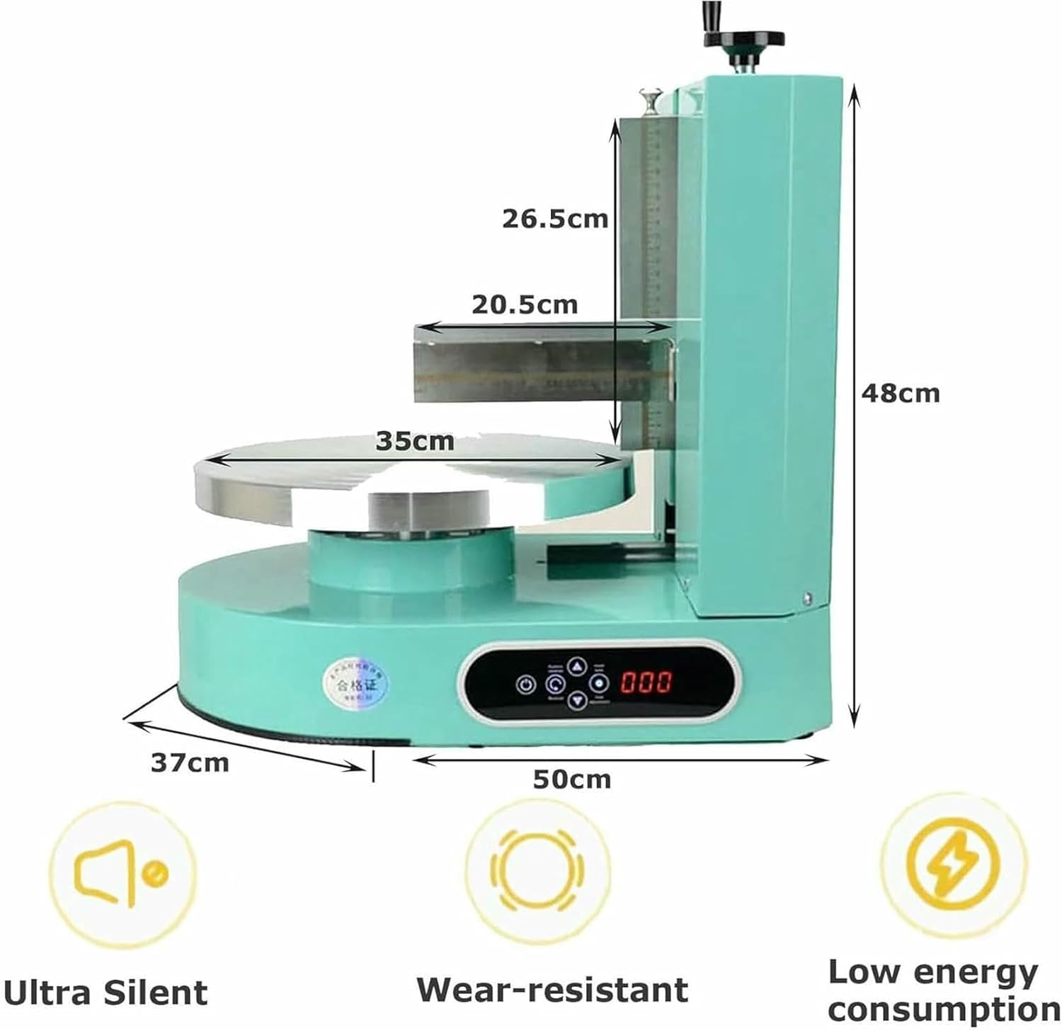 Automatic Decorating Cake Coating Smoothing Scraping Machine Cake Icing Machine Portable Adjustable Cake Icing Smoother Tool Baking Birthday Cake Tools