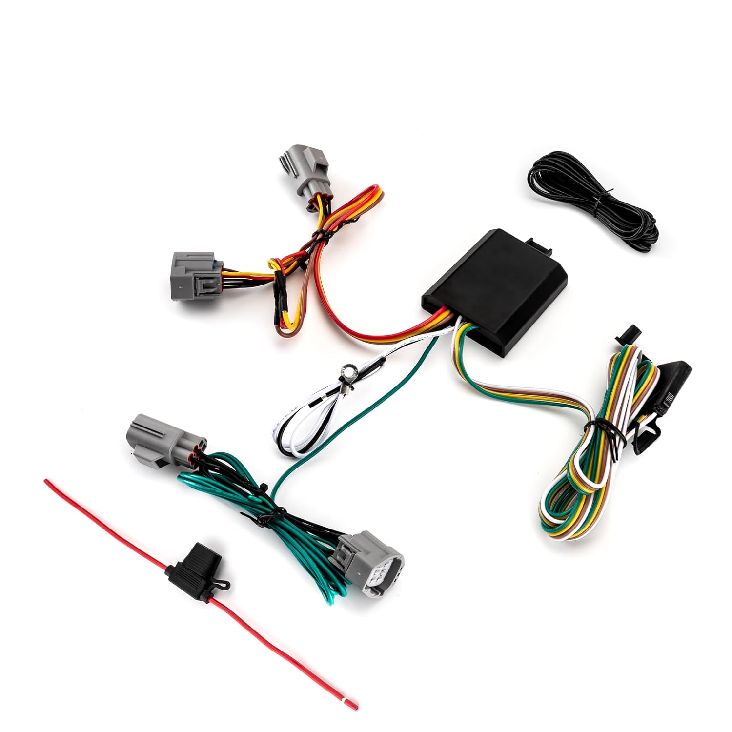 Wsays Vehicle-Side 4-Pin Trailer Wiring Harness Compatible with Dodge Nitro 2007-2012 Fit Jeep Liberty 2008-2012 All Models Plug & Play Connect Trailer Tail Lights Brake Signal Lights and Turn Signals