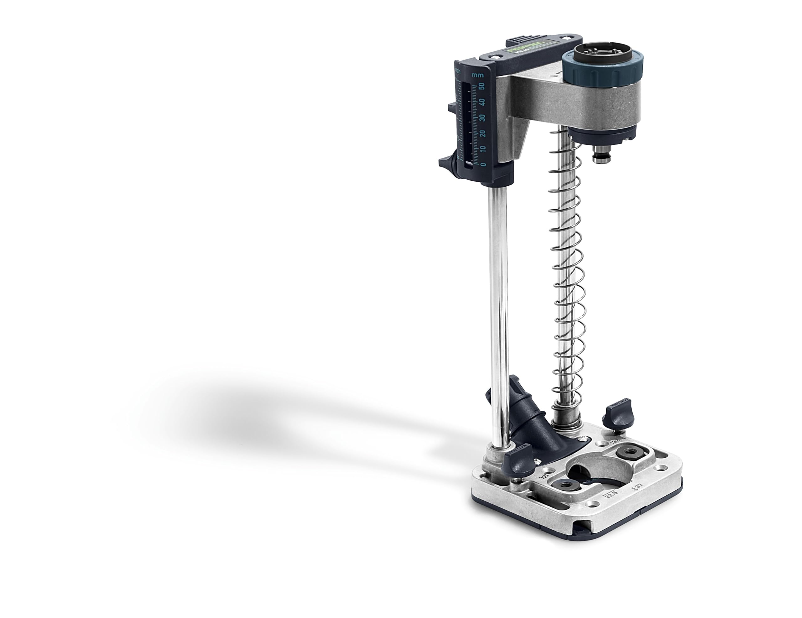 Festool Mobiler Bohrvorsatz MB 40-Set | Robustes Bohrgestell mit Tiefeneinstellung bis 50mm, CENTROTEC-Futter, Spanabsaugung & Systainer SYS3 M 187