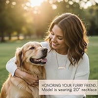 Vista 4 de Pet Lovers Custom Name Necklace – Honor Your Furry Friend 925 Sterling Silver, Gold, Rose Gold Necklace Cat Lover Gifts Dog Christmas Gifts