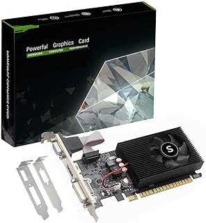 GT 730 4GB DDR3 128-bit, Low Profile Graphics Card, HDMI, DVI, VGA, PC Video Card, Computer GPU for Working, Low Power, PCI Express x16, 2K Support, Fermi, DirectX 11