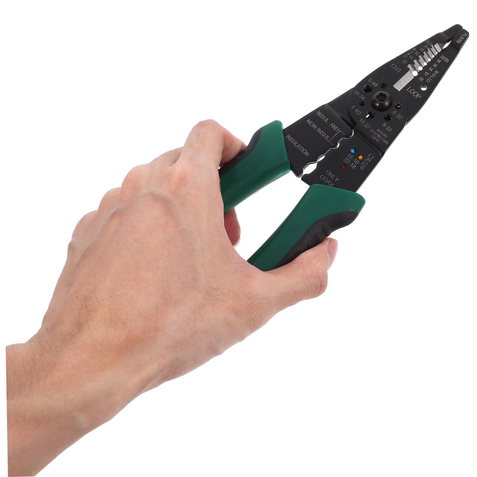 Hemobllo 3 Pezzi Pinza Spelafili e Crimpatrice Professionale con Meccanismo Cricchetto per Elettricisti Riparazioni Domestiche e Veicolari Design Compatto e Fili
