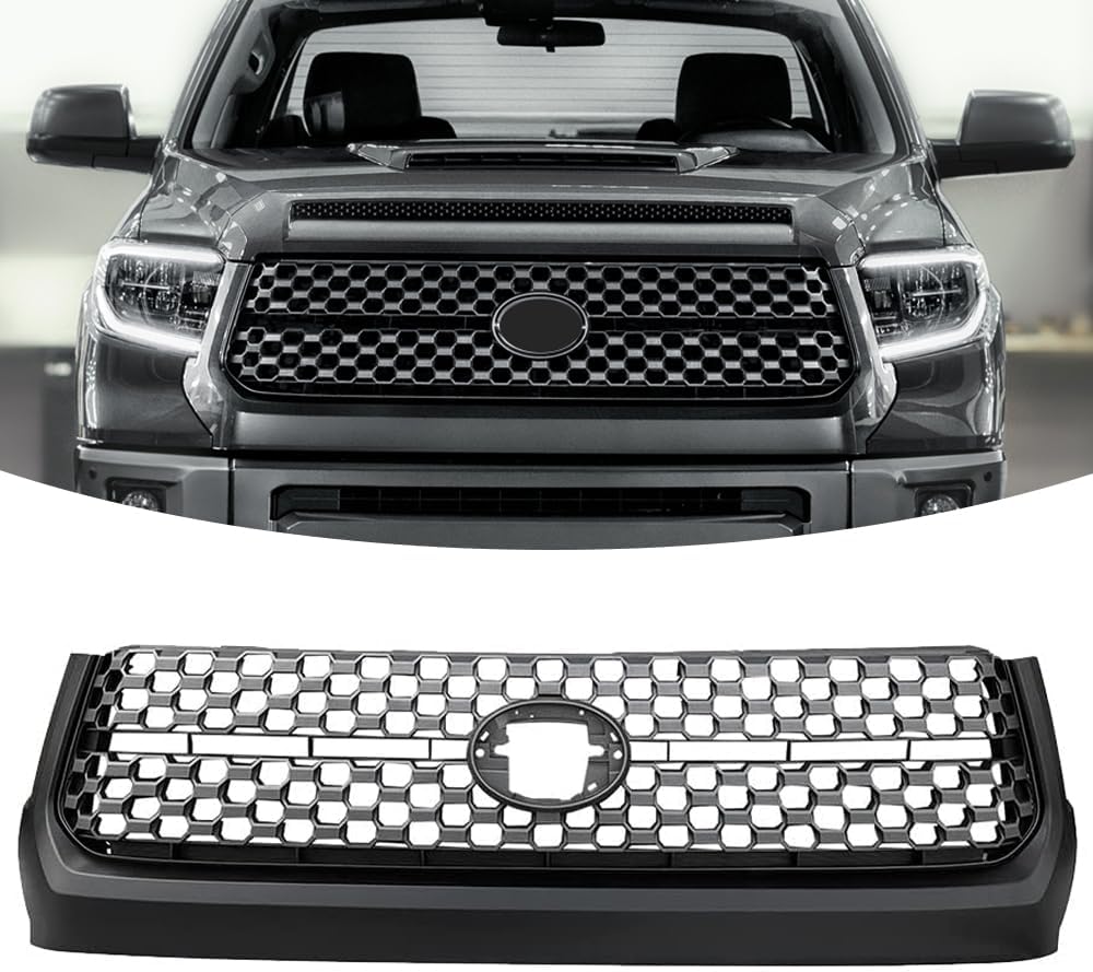Amazon.com: MATMACRO Front Bumper Grille Compatible for Toyota Tundra ...