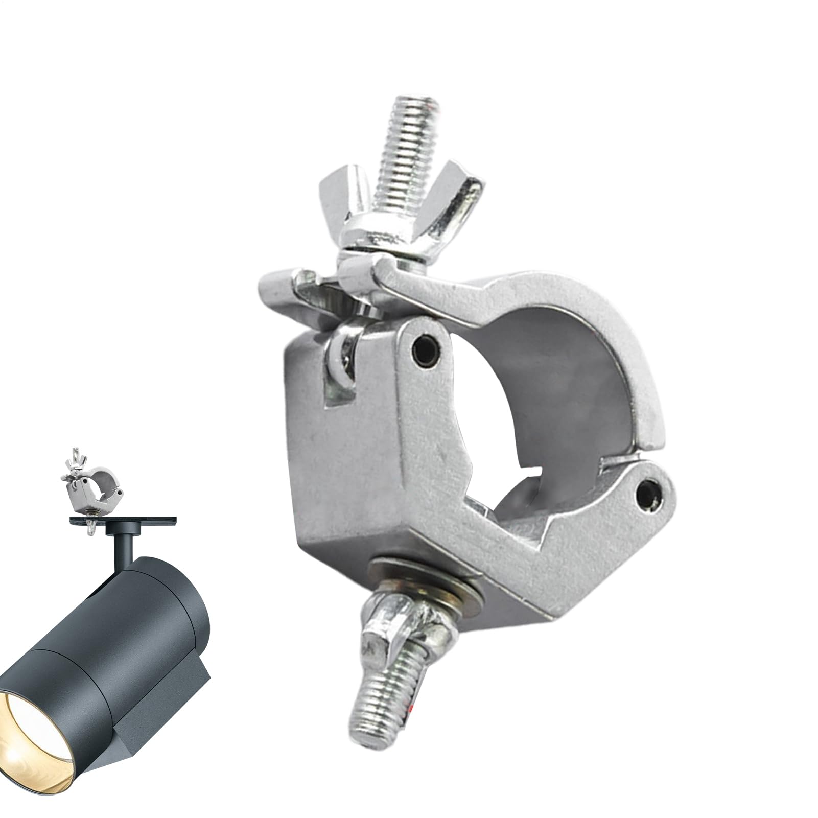 Pince De Lumière Sur Scène, Support De Borne Lumineuse - Robust Et Pivotant D'éclairage D'éclairage En Alliage En Aluminium | Pince D'éclairage Multifonctionnel, Accessoires D'éclairage De Scène Léger